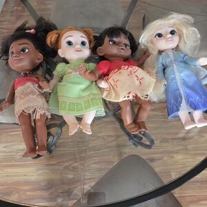 Bundle Of 4 Disney Princess Doll's